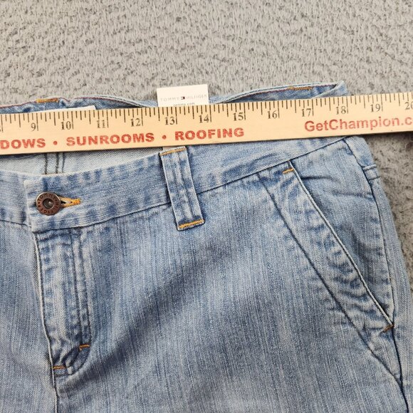 Tommy Jeans Womens 14 Y2K Curvy Trouser Flare Flap Pockets Cotton Denim (36x30) - Picture 3 of 13